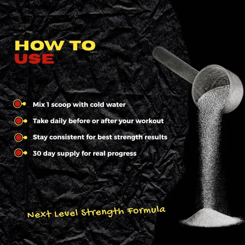 Miniatura 3 de Creatina para fuerza y producción de energía muscular, 0.18 oz por porción, polvo micronizado, pre-entrenamiento, salud muscular, suplemento