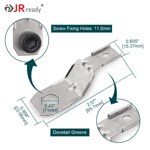 Miniatura 3 de JRready ST6355 Kit de accesorios para conectores, 8 clips de montaje instalados en el receptáculo para montar conectores de pines