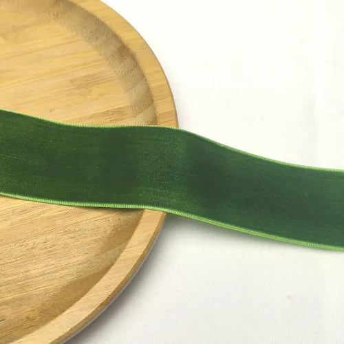 Miniatura 6 de Chenkou Craft Lotes de cinta de terciopelo verde de 25 yardas/rollo de 1 1/2 pulgadas a granel de Navidad (verde, 1 1/2 pulgadas)