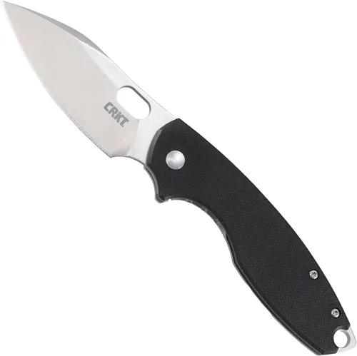 Miniatura 2 de CRKT Pilar Copper EDC Cuchillo de Bolsillo Plegable: Compacto para Uso Diario, Hoja Satinada con Choil para el Dedo, Apertura con Ranura