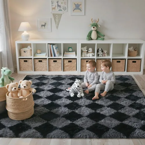 Miniatura 27 de GENIMO Alfombra antideslizante de 2 x 6 pies, lavable para pasillos de cocina, alfombras de cocina modernas abstractas, alfombra ligera de pelo bajo
