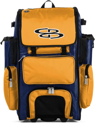 Miniatura 45 de Boombah Rolling Superpack - Bolsa para equipo de béisbol/sóftbol, varios colores, mango telescópico y capacidad para 4 murciélagos, versión