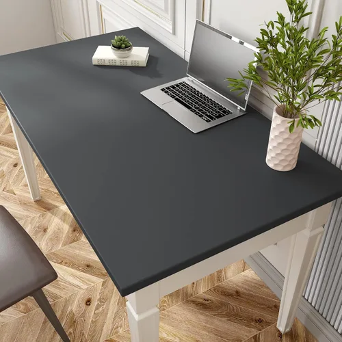 Miniatura 7 de VaryPaper Papel Tapiz Gris de Gran Tamaño Despegar y Pegar 32''x118'' Papel de Contacto Gris Removible Impermeable Autoadhesivo de Vinilo Decorativo