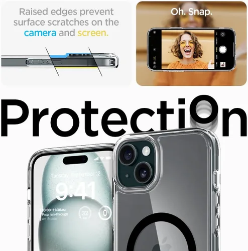 Miniatura 175 de Spigen Funda para iPhone 13 Mini, ultra híbrida MagFit [antiamarilleo] [compatible con Magsafe] - Transparente