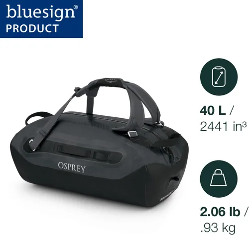 Miniatura 2 de Osprey Transporter - Bolsa de lona impermeable (40 litros), color gris