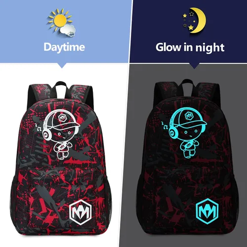 Miniatura 3 de Mochila escolar para estudiantes, mochila de viaje para adolescentes