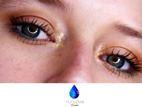 Miniatura 6 de Pure Ziva Lápiz delineador de ojos de madera azul turquesa azul claro vibrante, delineador de ojos profesional HD a prueba de manchas, de larga