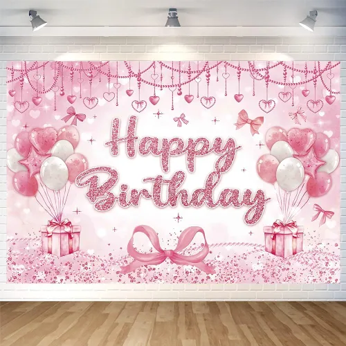 Miniatura 13 de Fondo de baloncesto con texto en inglés «Happy Birthday» para decoración de fiesta de baloncesto en interiores y exteriores, suministros