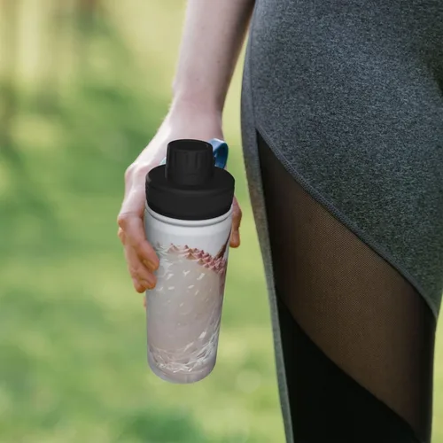 Miniatura 7 de litchi Printed Insulated Water Bottle, 18oz Stainless Steel Funny Travel Mug, Leakproof Hot & Cold for Sports, Gym, Hiking