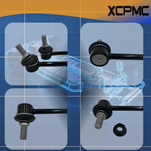Miniatura 4 de K750523 Kit de enlace de extremo de barra estabilizadora de balancín delantera, 2 piezas, repuesto automotriz izquierdo derecho compatible