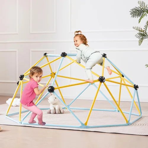 Miniatura 11 de VEVOR - Cúpula de escalada de 10 pies, escalador de cúpula geométrica con hamaca y columpio, gimnasio de jungla con capacidad de 750 lb y fácil