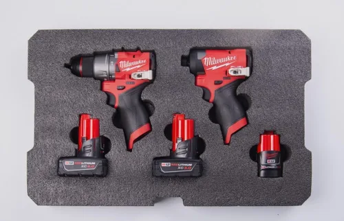 Miniatura 5 de Insertos de espuma Econo - Se adapta a Milwaukee Packout 48-22-8443 (kit de espuma de 3 piezas) Negro/Rojo
