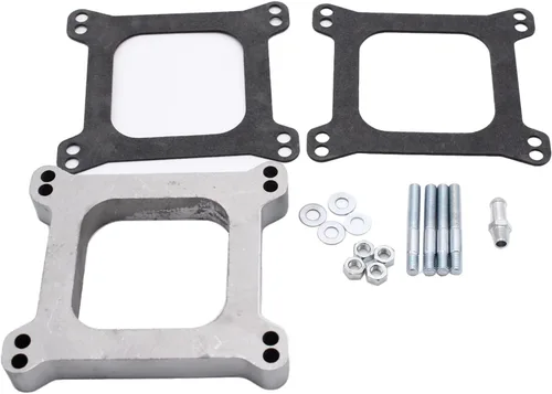 Espaciador de carburador de aluminio de 1 pulgada con tubo de vacío de 3/8 pulgadas para F-ord M-opar Holley