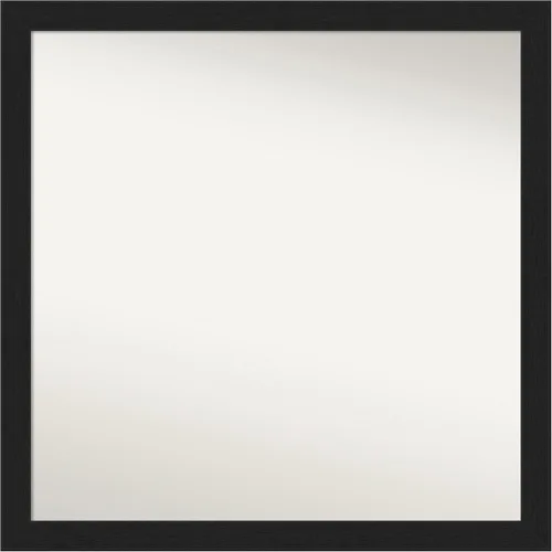 Miniatura 395 de Amanti Art Espejo de baño negro para sobre fregadero, 22 x 22 pulgadas, espejo de tocador cuadrado estrecho negro Avon, marco de madera casual