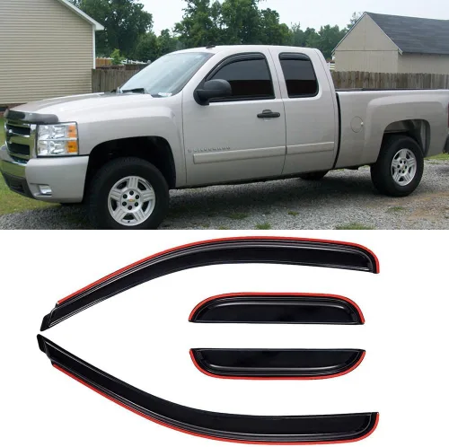 Miniatura 24 de Deflector de ventilación para visera lateral para Chevy Silverado/GMC Sierra 1500/2500HD/3500HD Crew Cab, Yukon XL/Suburban/Avalancha 2007-2014, 4