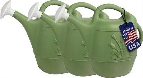 Miniatura 18 de PMU Regadera de 2 galones, regadera de jardín para plantas de interior y exterior, lata de agua de plástico con cabezal de rociador desmontable