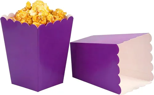 Miniatura 5 de We Moment Cajas de palomitas de maíz doradas para suministros de fiesta, paquete de 36 Marrón