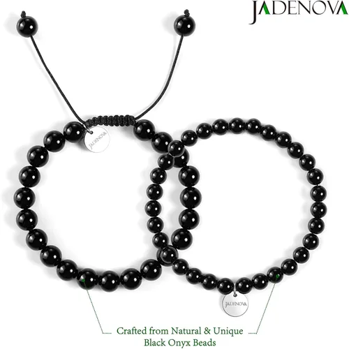 Miniatura 2 de JADENOVA - Brazalete de piedras de yoga para parejas