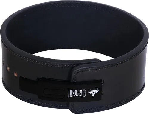 Miniatura 18 de IBRO Cinturón de palanca para levantamiento de pesas – Cinturón de 8 mm, 10 mm o 13 mm de potencia extrema y resistencia en cuero genuino - Para