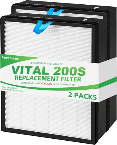 Miniatura 8 de Paquete de 2 filtros de repuesto Vital 200S compatibles con LEVOIT Vital 200S Air Pur-ifier H13 de grado True HEPA, filtro de carbón activado