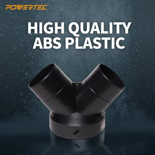 Miniatura 2 de POWERTEC 70189 Conector en Y para colector de polvo Reductor de manguera de 6 pulgadas a 4 pulgadas para sistema de recolección de polvo
