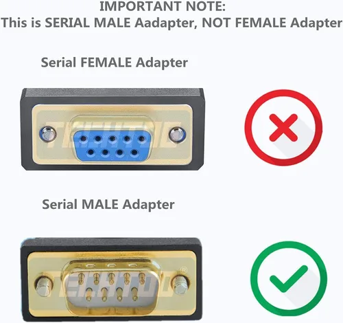 Miniatura 6 de TECHTOO Adaptador USB a Serial RS232 DB9 de 4 puertos USB a Seria Convertidor Serial Cable de 9 pines con tornillos de pulgar