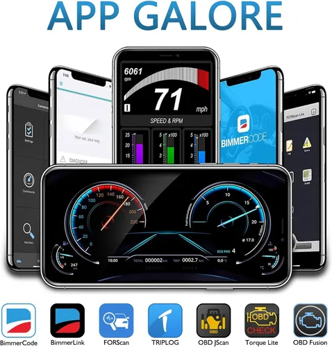 Miniatura 5 de Vgate iCar Pro 2S Bluetooth OBD2 Lector de códigos BLE 5.2 Escáner OBD2 OBDII Herramienta de diagnóstico de códigos de falla para iPhone, iOS