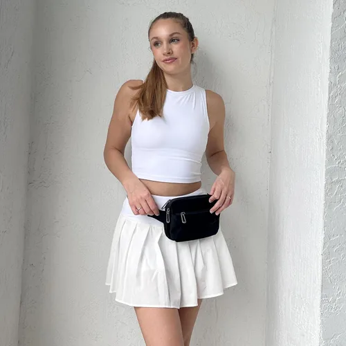 Miniatura 15 de ZORFIN Riñonera para mujeres y hombres, riñonera de moda con correa ajustable para exteriores, entrenamiento, viajes, casual, correr, senderismo