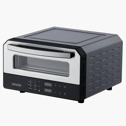 Miniatura 9 de Horno de pizza eléctrico VEVOR, Smart Pizzas Maker interior con 5 ajustes preestablecidos, horno de pizza de encimera de 12 pulgadas con pantalla