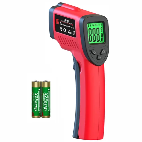 DEASOMIYE Pistola de termómetro infrarrojo, pistola de temperatura láser de -58 ℉ ~ 1022 ℉, pistola de temperatura IR sin contacto con emisividad