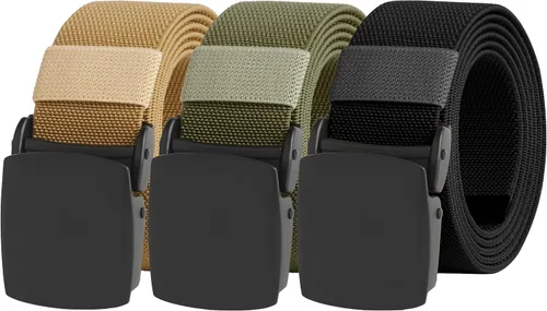 Miniatura 29 de UNGGJKB Men's Tactical Belt, Nylon Casual Elastic Belt, Work Belt That Can Be Cut And Adjusted