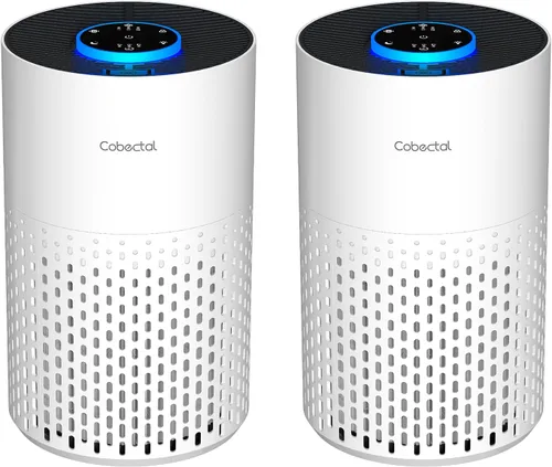 Miniatura 11 de Purificadores de aire para dormitorio y hogar, limpiador de aire Cobectal con filtro H14 True HEPA 3 en 1 para habitación de hasta 1050 pies Negro-1
