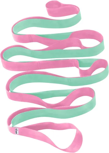 Miniatura 19 de TECEUM Stretching Strap with 10 Loops for Physical Therapy & Rehab Non-Elastic Yoga Stretch Band for Hamstring, Leg, Hip & Knee Rehab, Pilates