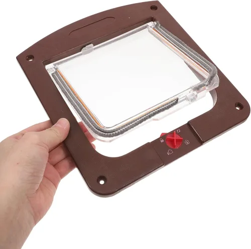 Miniatura 9 de Heavy Duty Locking Cat Door for Interior Doors Two-Way Pet Access Flap with Safety Lock Abs Construction for Cats and Small Dogs Easy Installation
