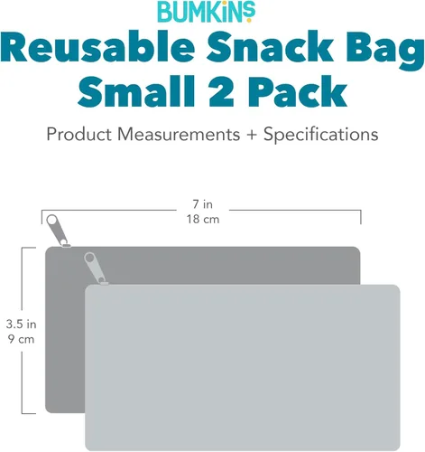 Miniatura 7 de Bumkins Disney Bolsas Reutilizables para Aperitivos, para el Almuerzo Escolar de Niños y para Porción de Adultos, Tela Lavable, Bolsa de Tela A4