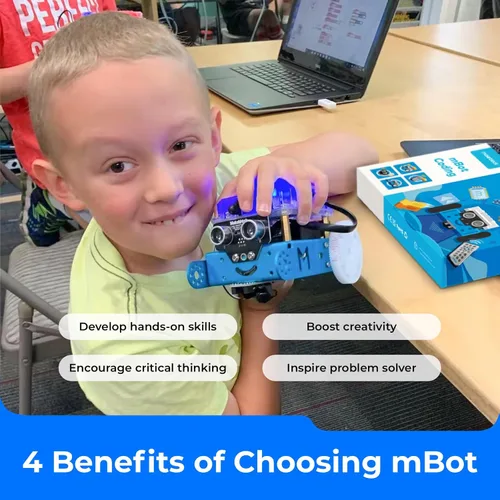 Miniatura 8 de Makeblock Kit de robot mBot con caja de codificación de arañazos + paquete de complemento de robot servo