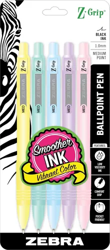 Miniatura 8 de Bolígrafo Zebra Pen Z-Grip retráctil, punta media, 1.0 mm, varios colores - 5