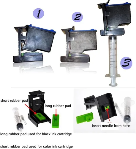 Miniatura 4 de UP Sistema de tinta continua de tinta DIY kits compatibles para HP 56 57 60 61 63 65 74 75 92 93 94 95 21 22 26 27 28 62 100 101 102 901 702 703 704