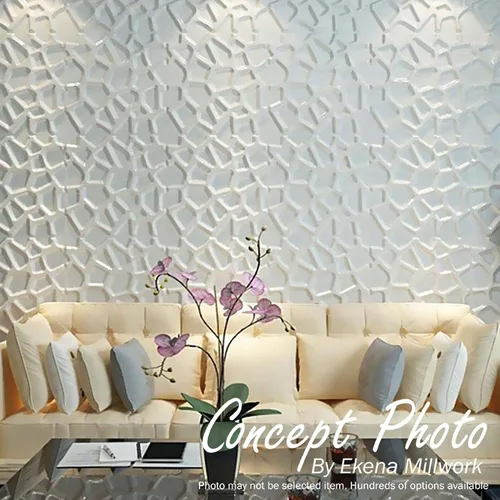 Miniatura 19 de Ekena Millwork WP20X20SPWH 19 5/8 pulgadas de ancho x 19 5/8 pulgadas de alto en espiral EnduraWall decorativo 3D Panel de pared cubre 2.67 pies