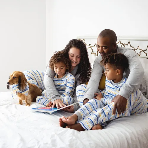 Miniatura 3 de Burt's Bees Baby - Conjuntos de pijamas de Navidad familiares a juego, de algodón orgánico, para niños, bebés, mujeres y adultos