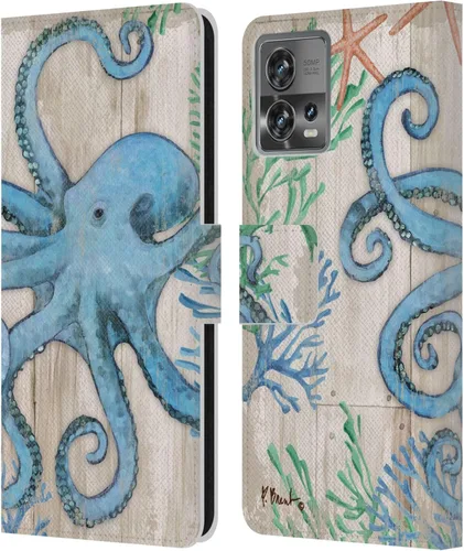 Miniatura 8 de Head Case Designs Officially Licensed Paul Brent Agate Mermaid Coastal Leather Book Wallet Case Cover Compatible with Motorola Moto Edge 30 Fusion
