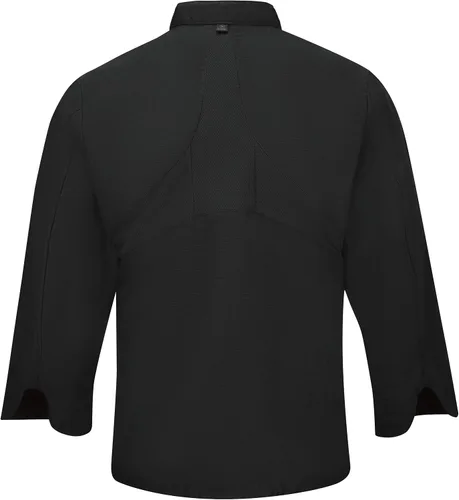 Miniatura 4 de Red Kap Abrigo de chef de manga larga con diez botones para hombre con Mimix y Oilblok