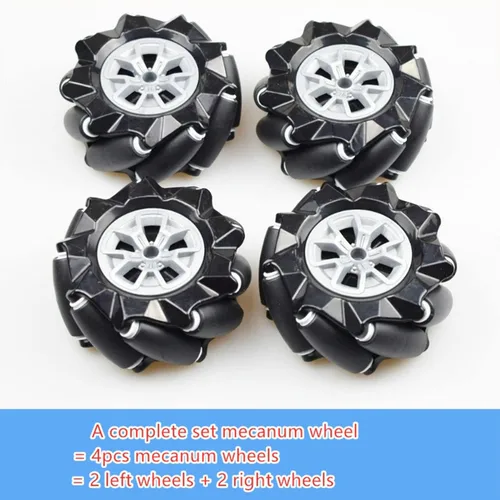 Miniatura 4 de Mecanum Wheel - Kit de aprendizaje de control de chasis de automóvil para Arduino Raspberry Pie Microbit con motor codificador de CC, Steam AGV ROS