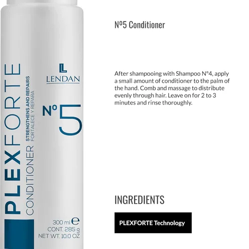 Miniatura 4 de Lendan - Acondicionador Capilar - Acondicionador Nº5 - 10.1 fl oz - Con Tecnología Plexforte - Reduce la Rotura del Cabello - Restaura la Fuerza