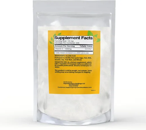 Miniatura 2 de Unpretentious Vitamina C polvo panadero ácido ascórbico, bolsa resellable (8 onzas)
