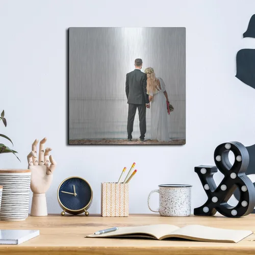 Miniatura 6 de Tu foto o imagen impresa en arte de pared de metal personalizado, 12 x 12 pulgadas
