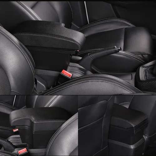 Miniatura 4 de YJYWZH Caja de reposabrazos para Toyota Hilux Central, caja de almacenamiento organizadora, consolas interiores con 3 puertos USB, reposabrazos