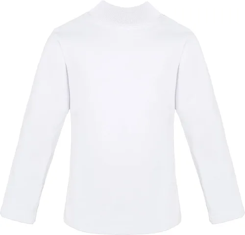 Miniatura 2 de Lilax Camiseta básica de algodón de cuello alto falso de manga larga para niña