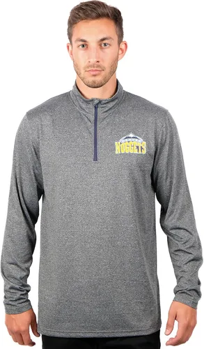 Miniatura 62 de Ultra Game Camiseta oficial de la NBA de manga larga con cremallera corta para hombre Color del