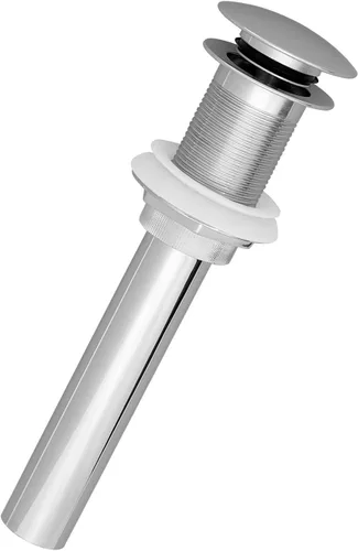 Miniatura 4 de Westbrass D410A-1-60 Desagüe de tapón desplegable estilo hongo para fregaderos de cuenco/recipiente sin desbordamiento, blanco mate Mate blanco
